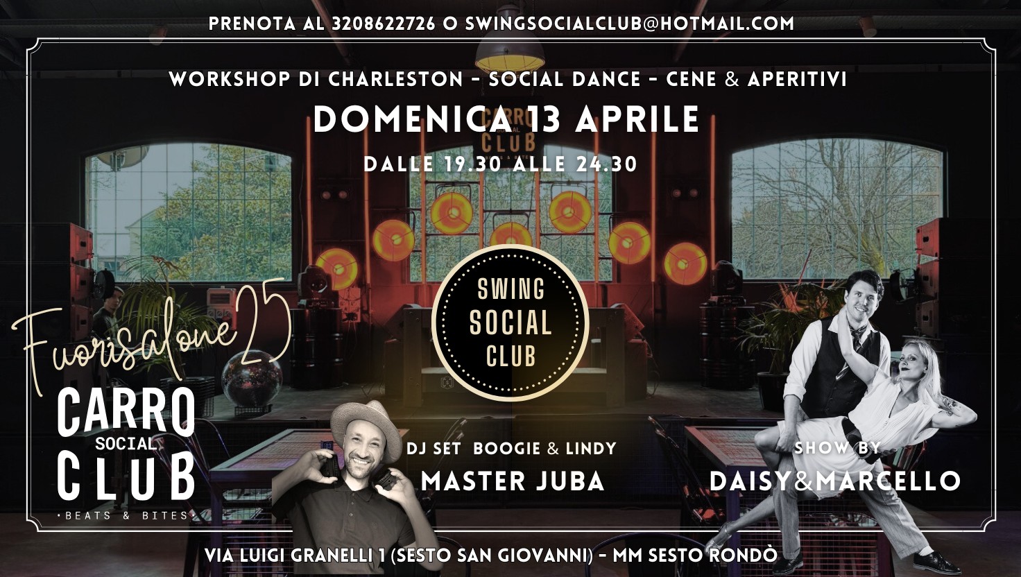 Swing Social Club FUORISALONE Edition -Al @Carroponte