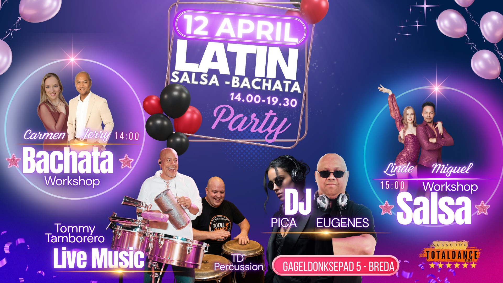 Salsa Bachata Matinee Latin Party 12 April