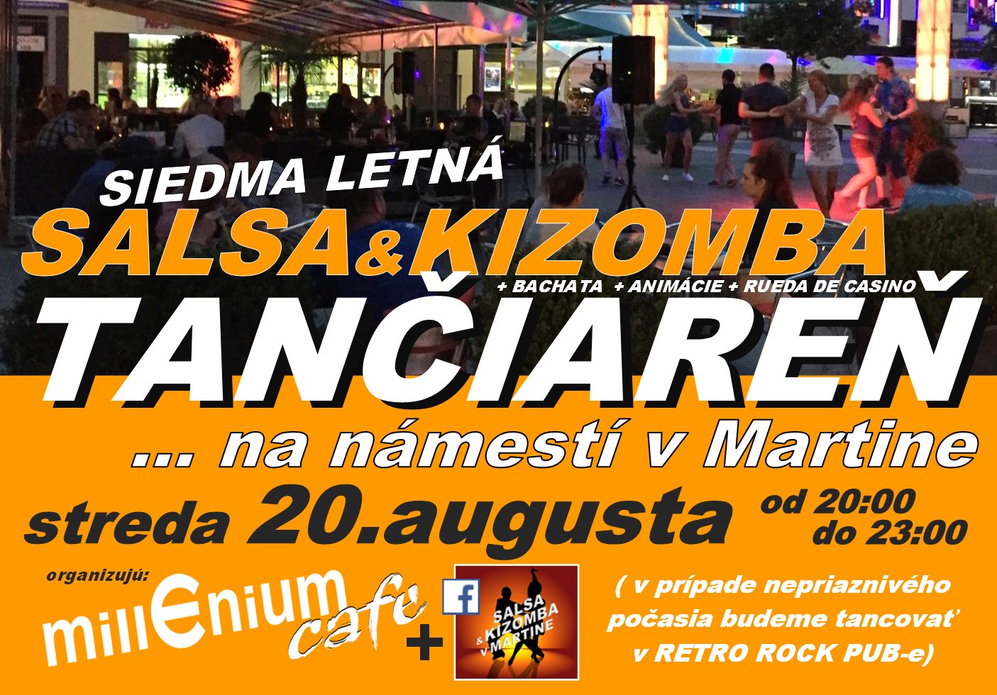 Salsa.Bachata.Kizomba TANČIAREŇ na námestí v Martine