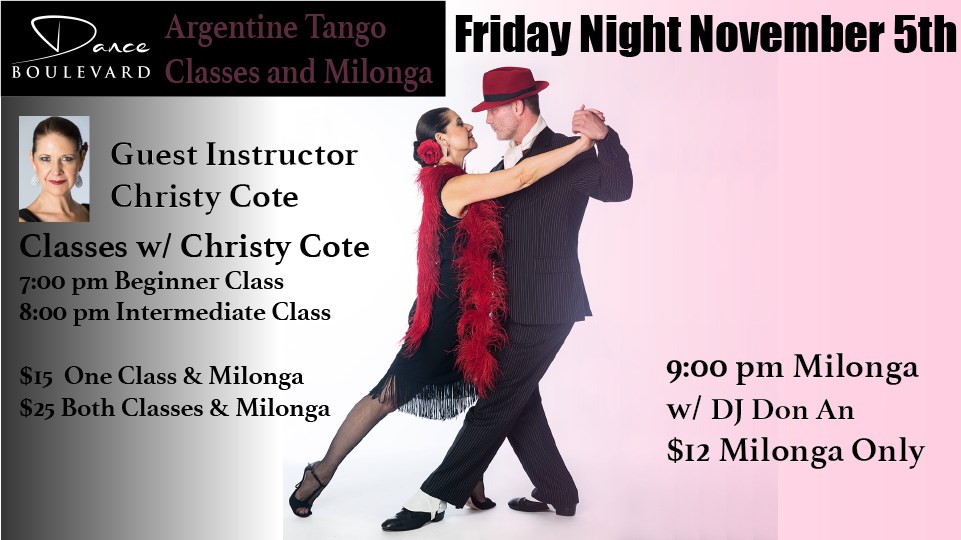 Argentine tango Class and Milonga