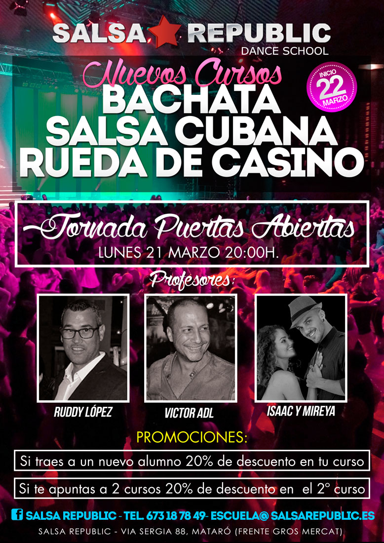 Nuevos cursos de baile Salsa Republic