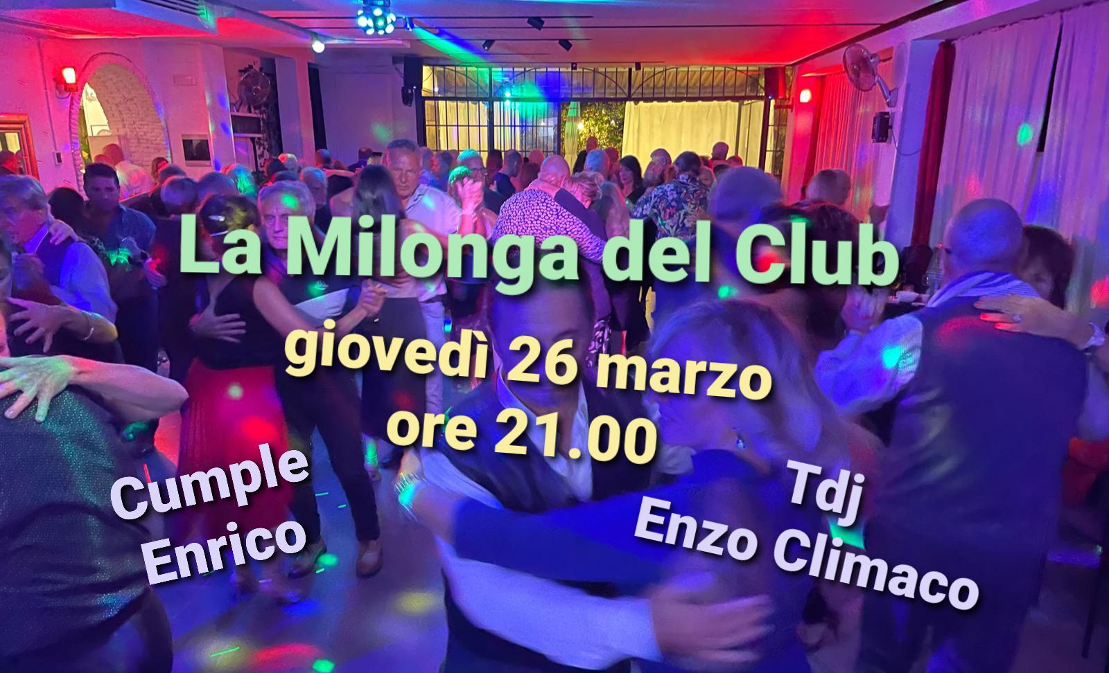 La Milonga del Club 🌺 cumple di Enrico🥂