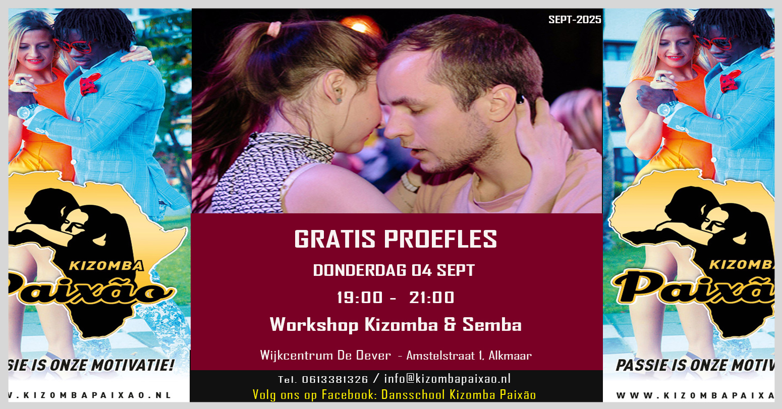 GRATIS PROEFLES KIZOMBA SEMBA - SEPTEMBER