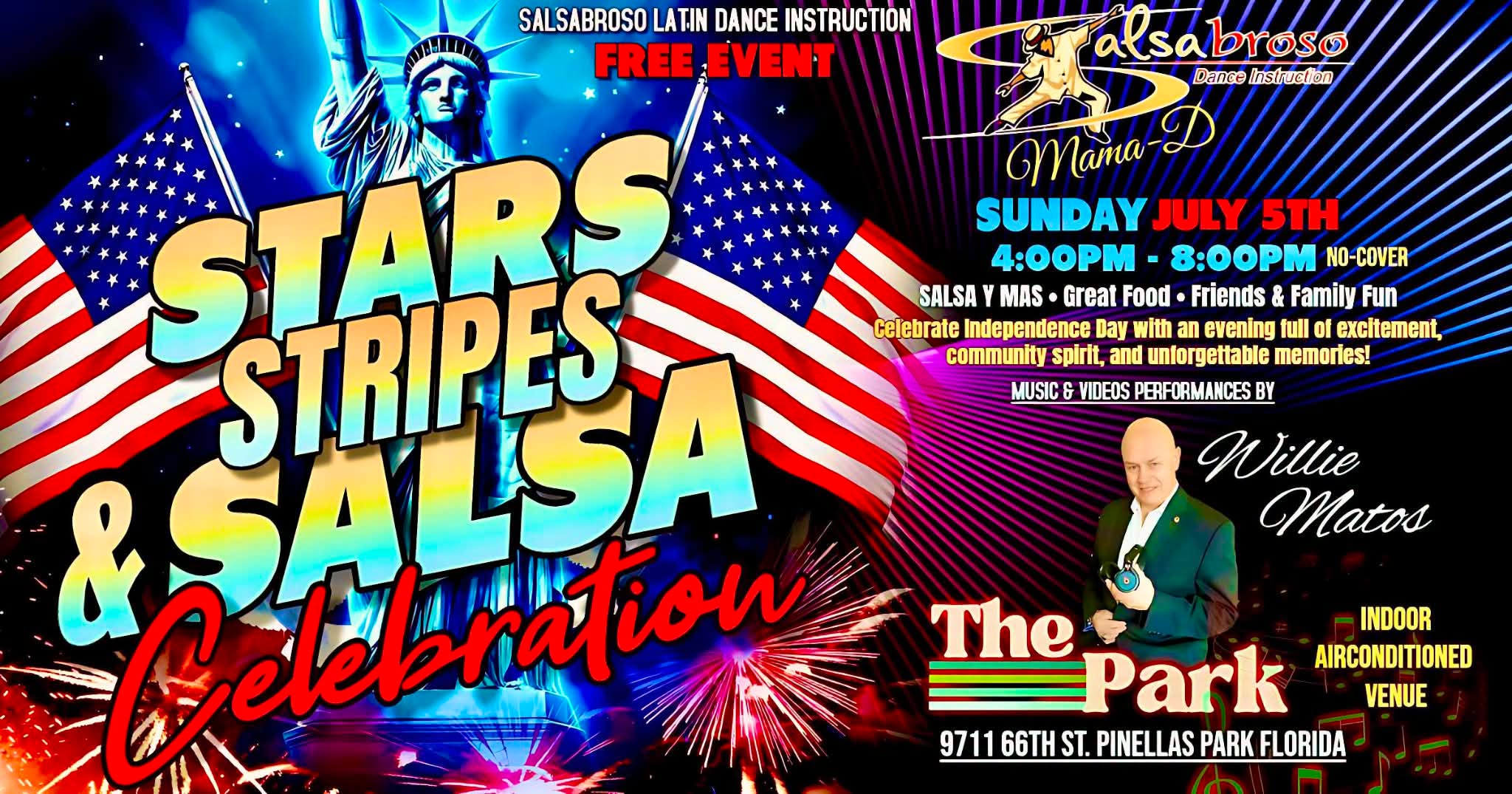 STARS, STRIPES, & SALSA SUNDAY AT THE PARK De Corazon Para Venezuela Disaster Relief