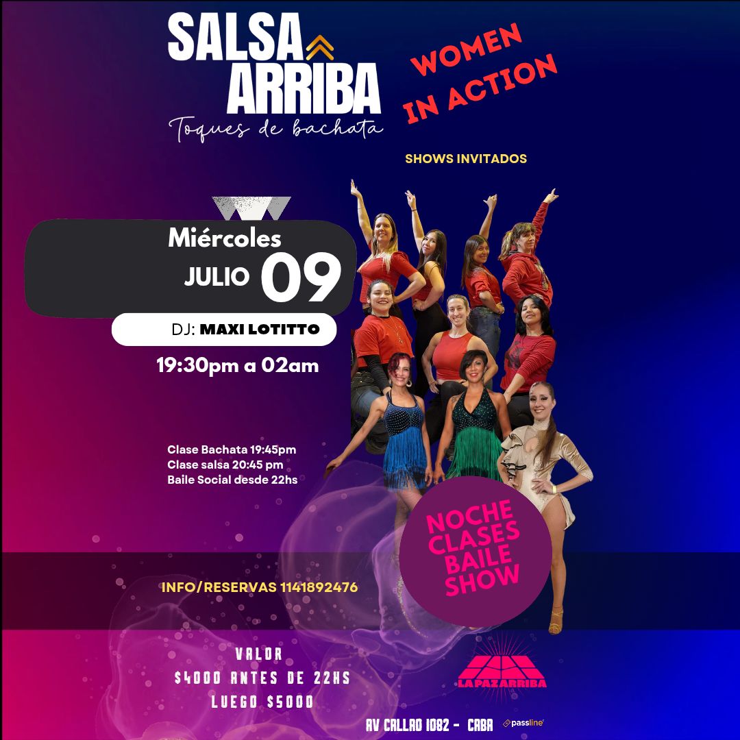WOMEN IN ACTION!!! en Salsa Arriba...