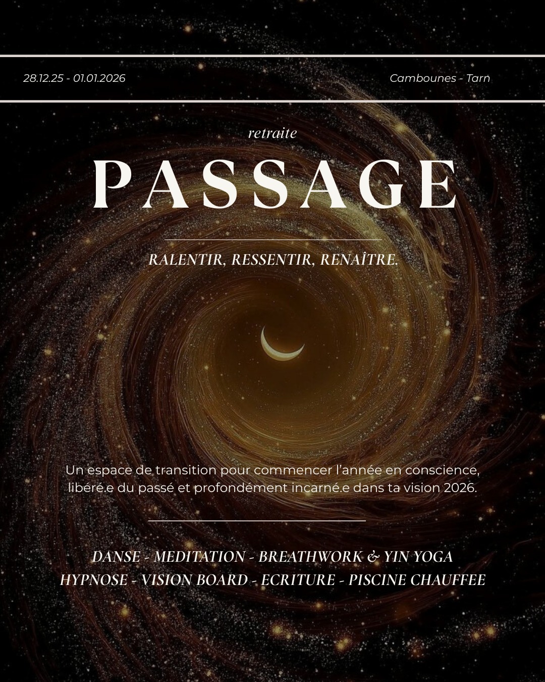 Retraite nouvel an: PASSAGE - Tarn