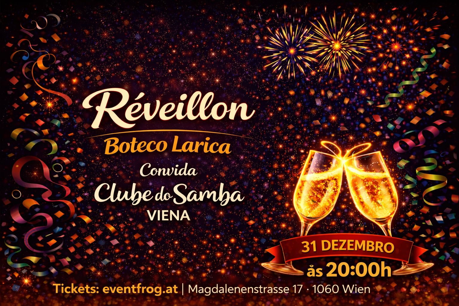 Réveillon com Clube do Samba Viena