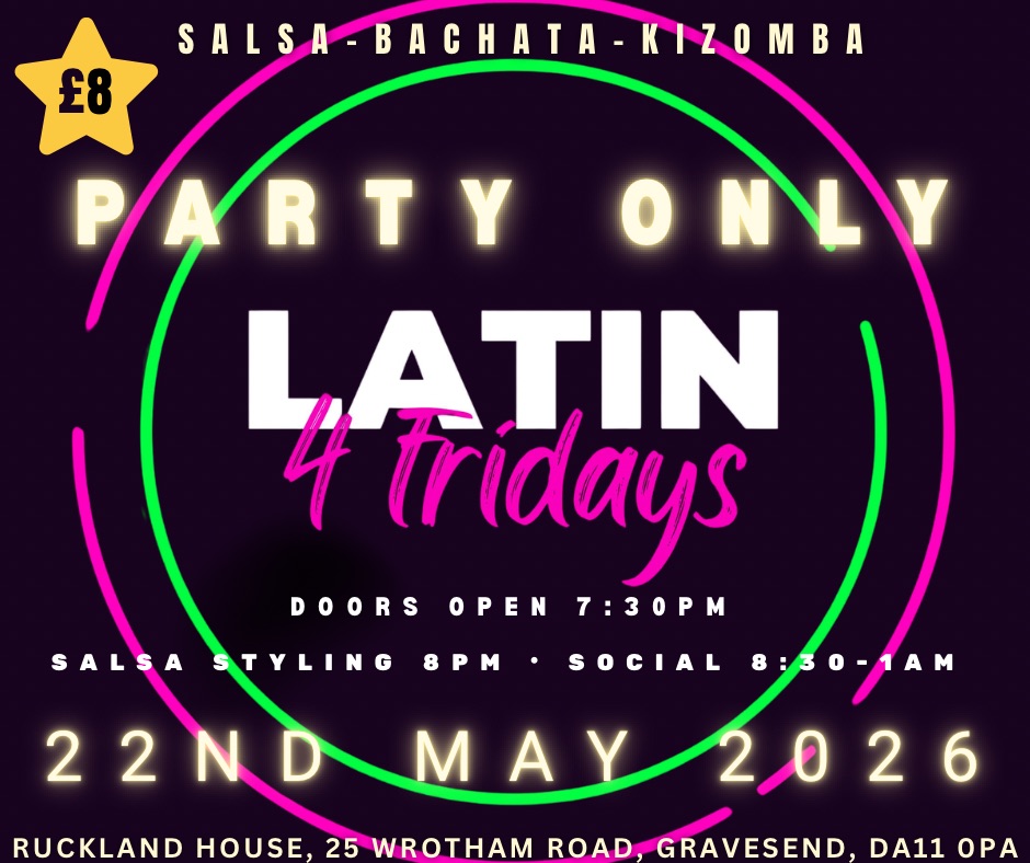 LATIN4Fridays May Party night.