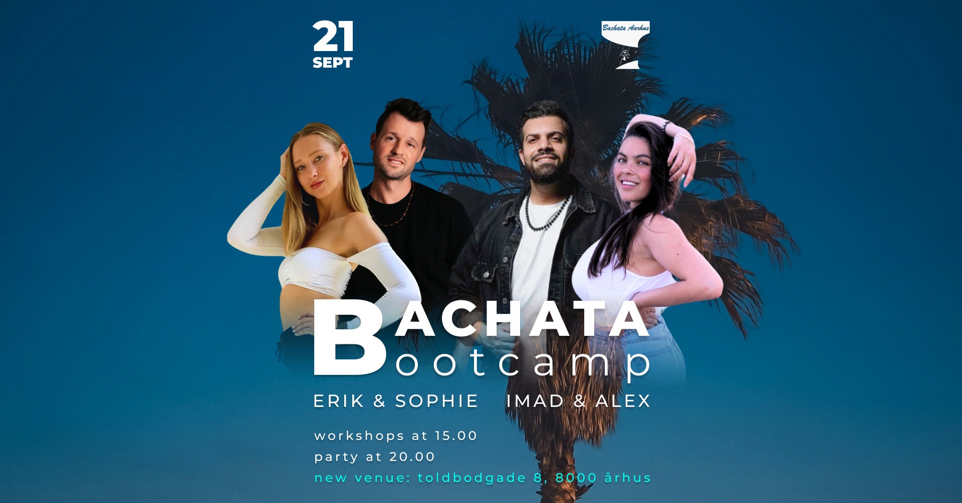 Bachata Bootcamp + Party with Erik & Sophie and Imad & Alex