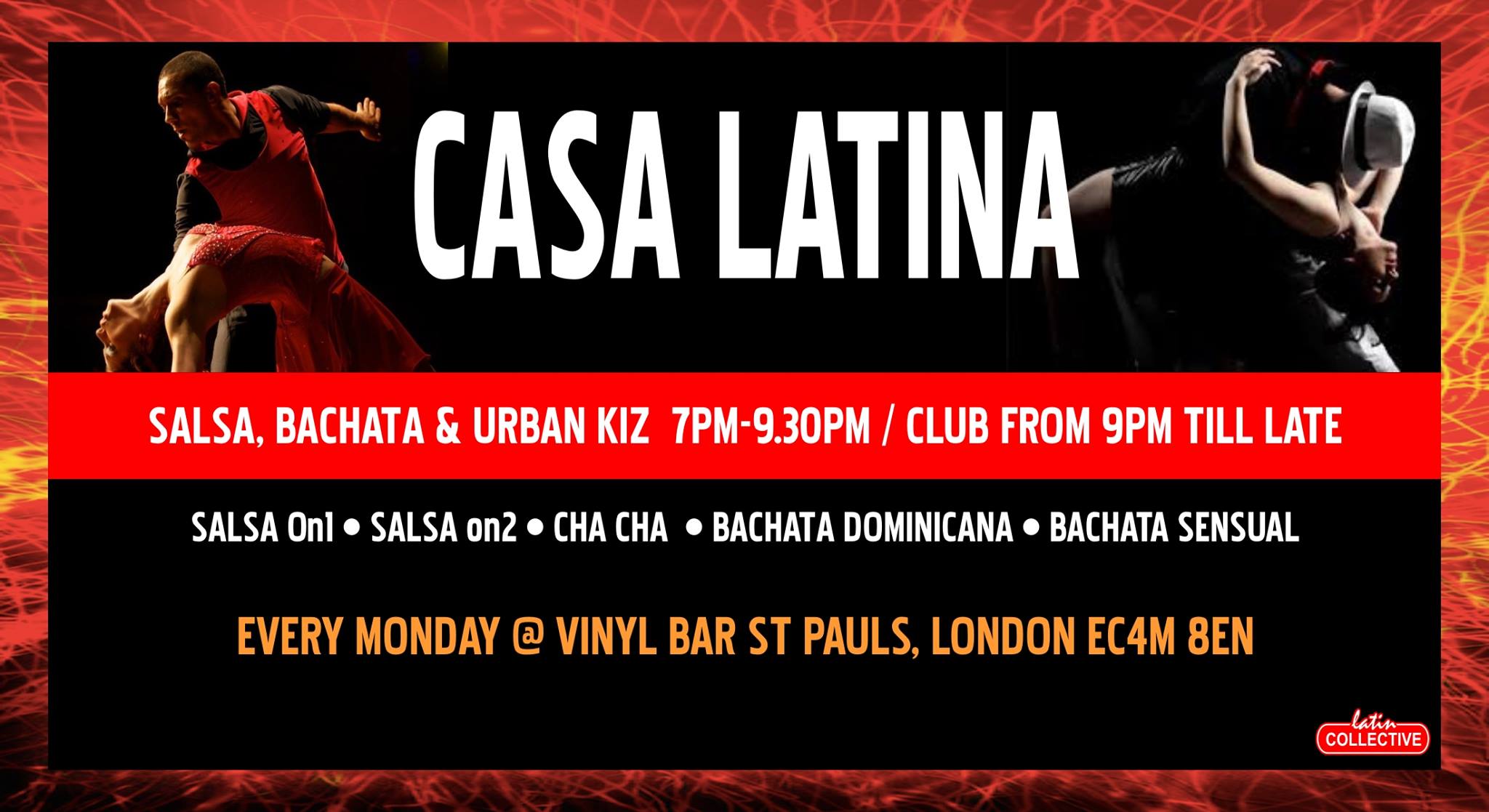 Casa Latina - salsa & bachata technique classes and party night