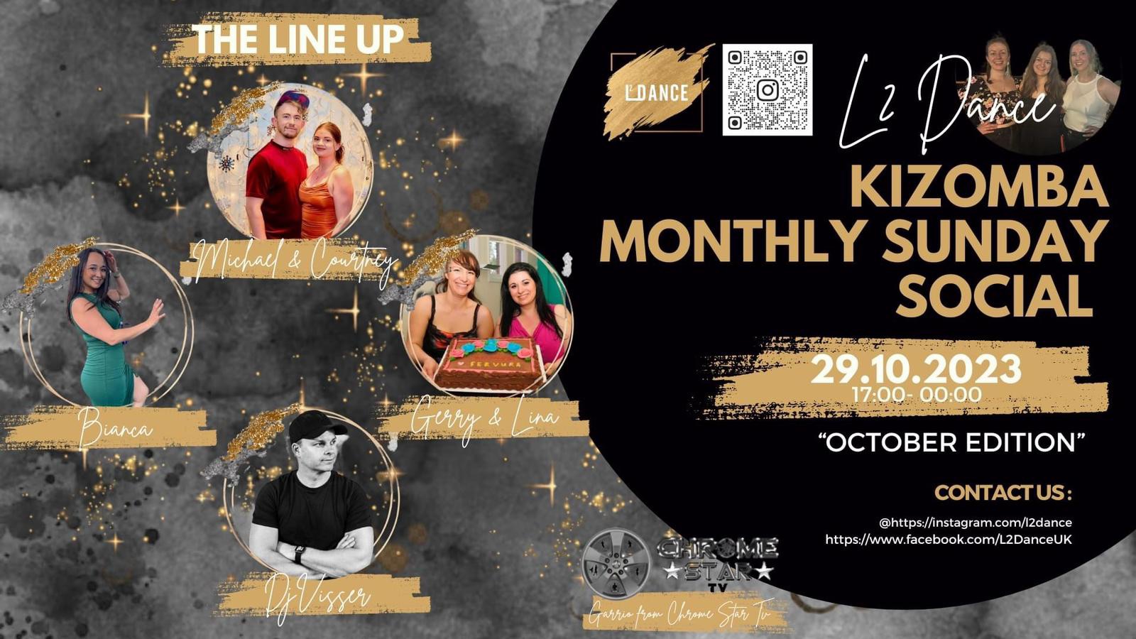 Kizomba Monthly Sunday Social ⭐️ OCTOBER SPECIAL ⭐️