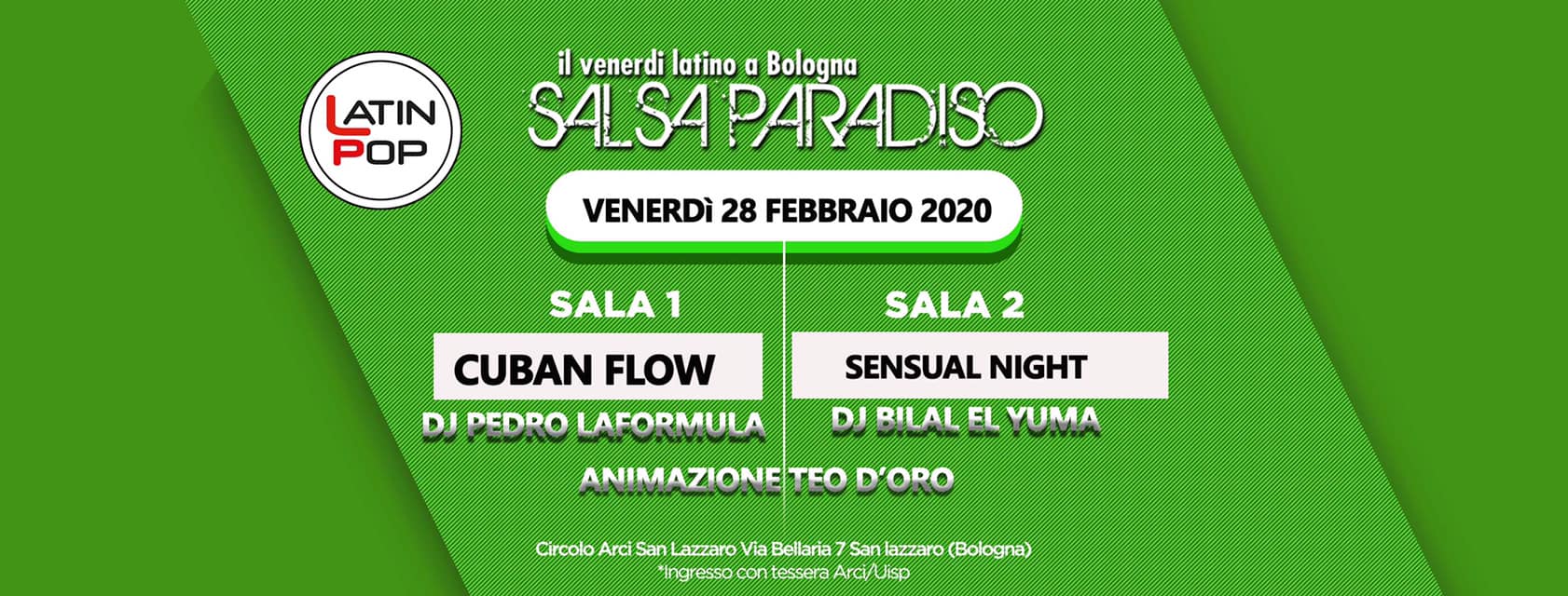 SALSA PARADISO 28 Febbraio