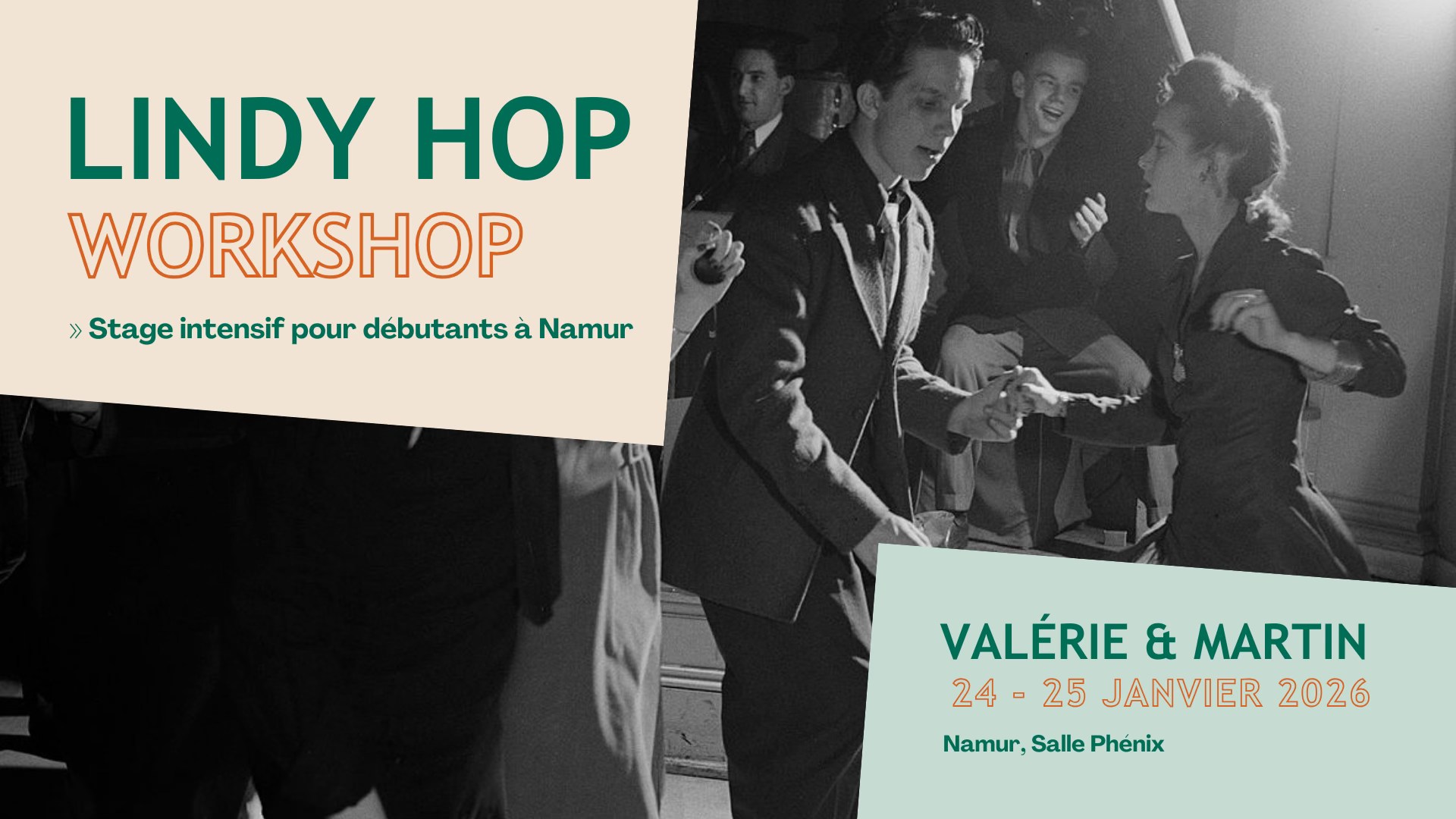 Stage de Lindy Hop intensif à Namur - Apollo Swing