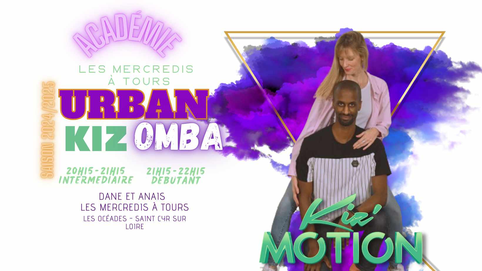 Cours hebdomadaire de Kizomba avec Kiz'Motion