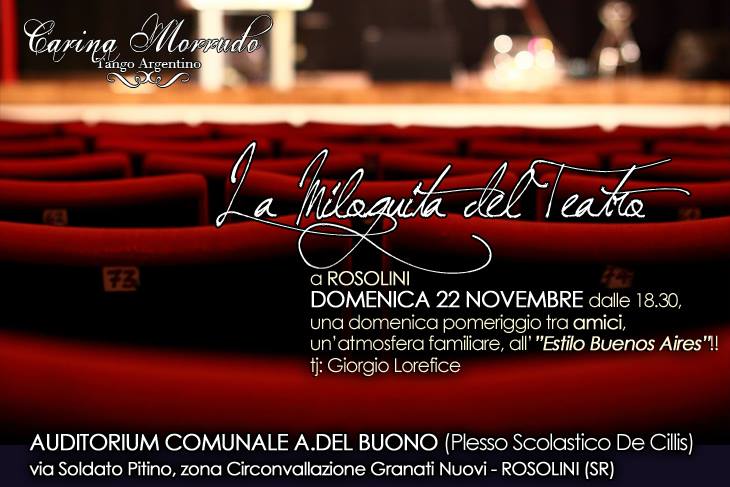 ***EVENTO ANNULLATO*** La Milonguita del Teatro