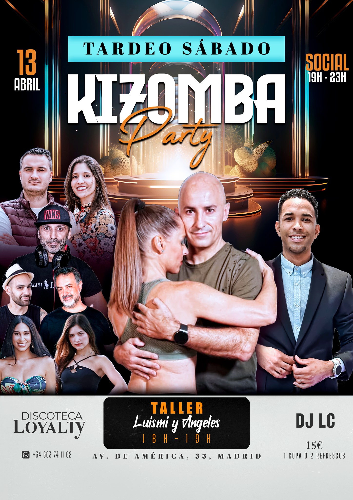 KIZOMBA PARTY ESPECIAL TARDEO SÁBADO EN MADRID
