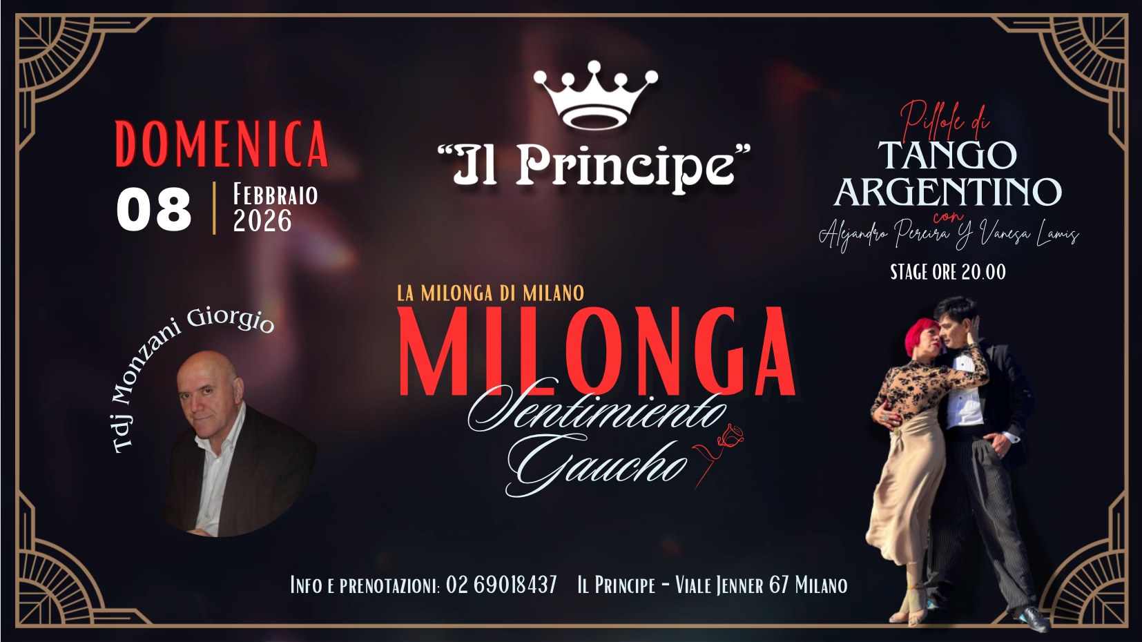 Il Principe - Milonga "Sentimiento Gaucho" - Stage Pereira Y Lamis - Tdj Monzani Giorgio