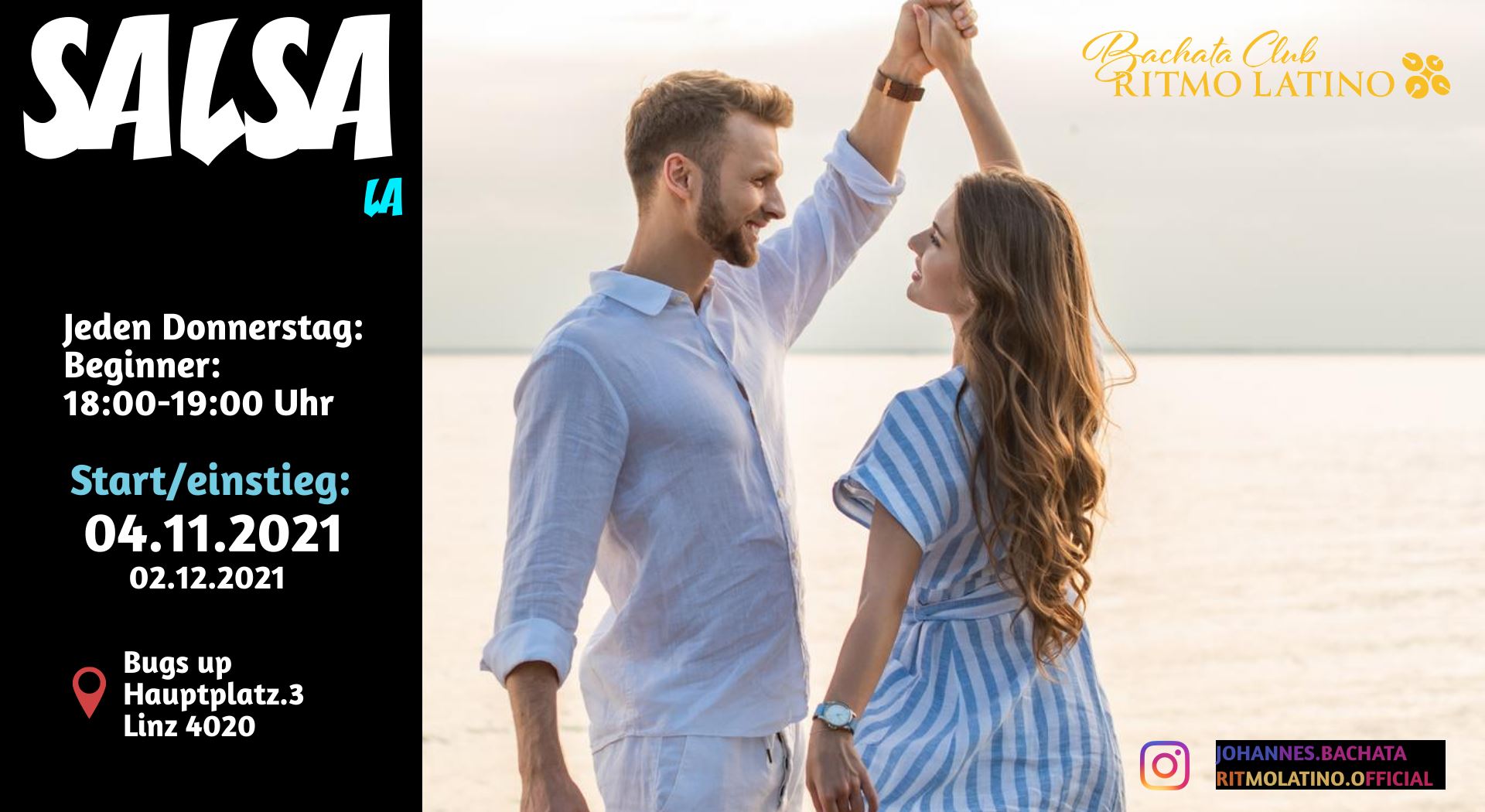 Salsa Anfänger Kurs- LA Style-November Programm-Linz