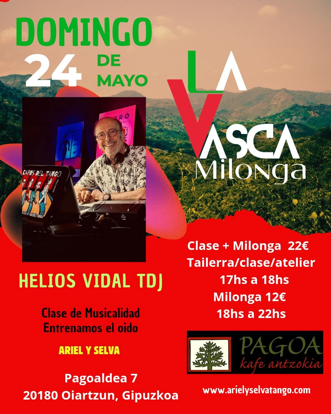 La vasca Milonga, domingo 24 de Mayo