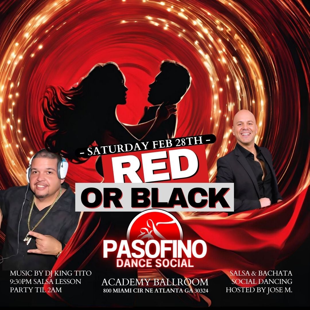 PASOFINO Social: Red or Black Latin Night