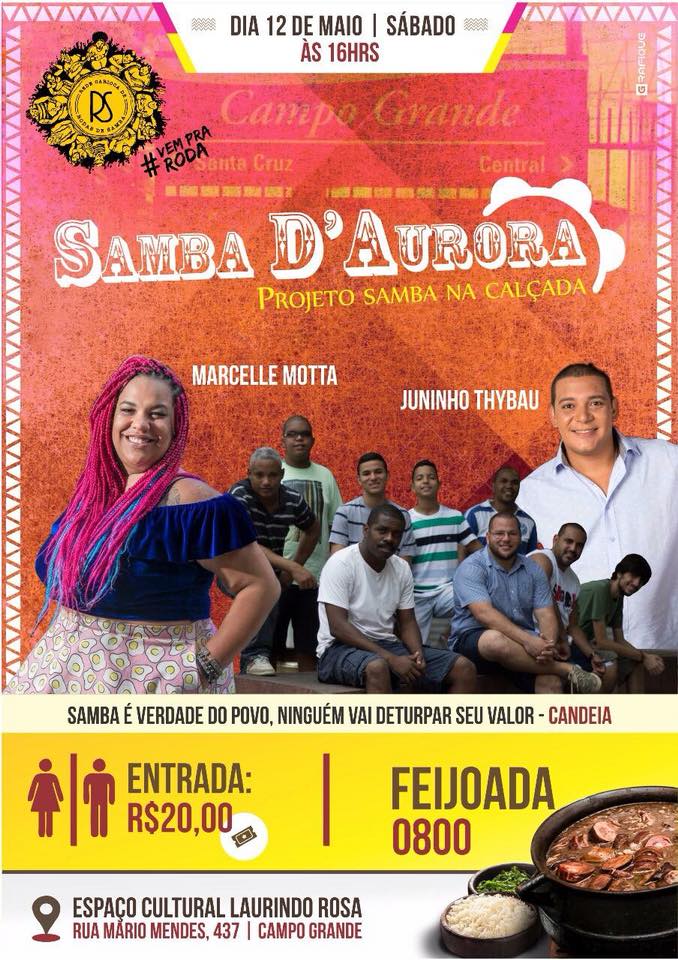 CANCELADO! Samba D’Aurora - Samba na Calçada