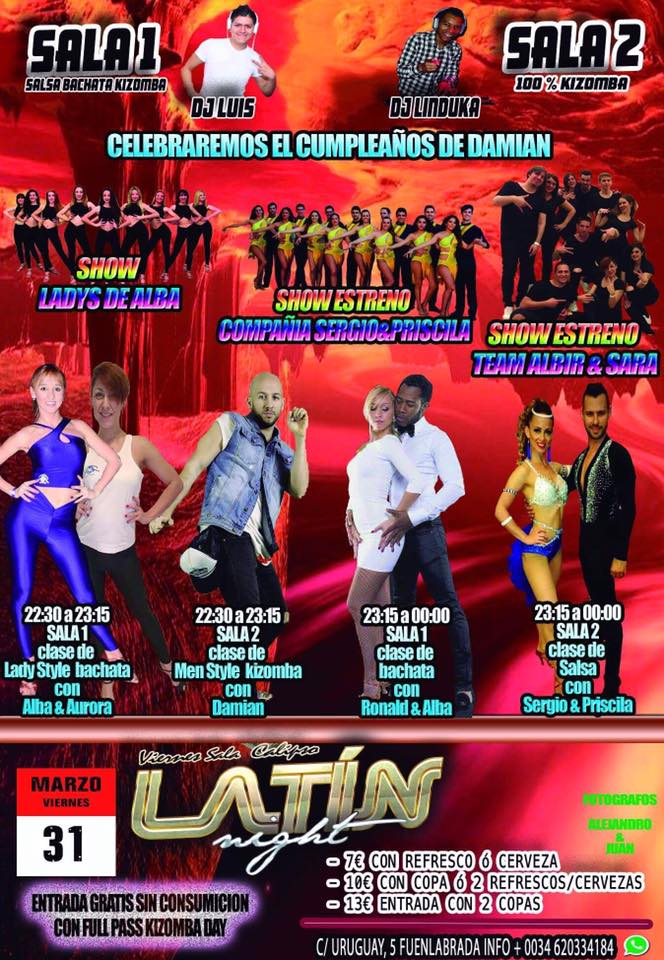 Xplosion Latin Night Sala Calipso - 31 Marzo 2017