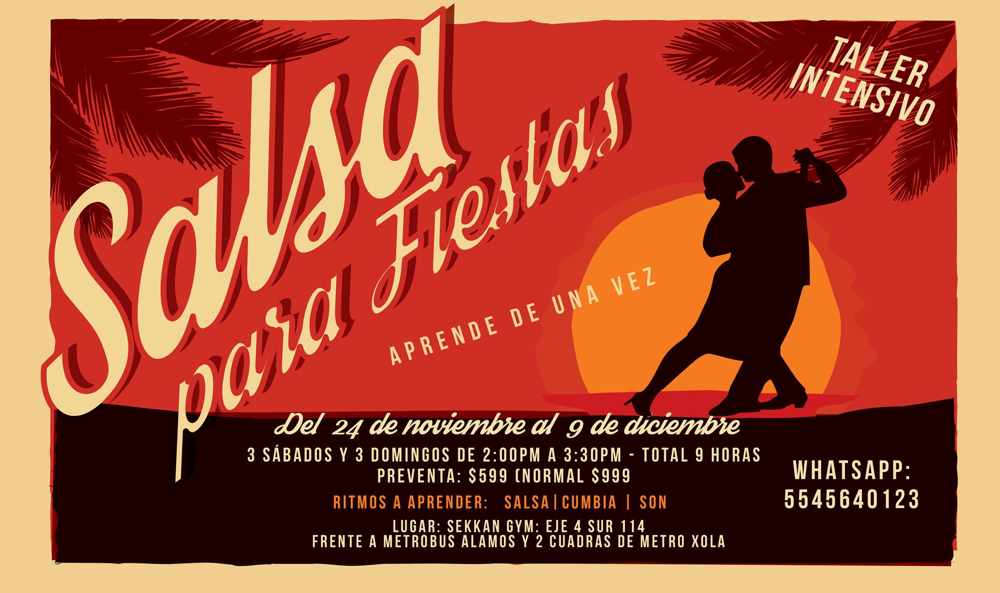 ¡Aprende Salsa y Cumbia antes de Fin de año!