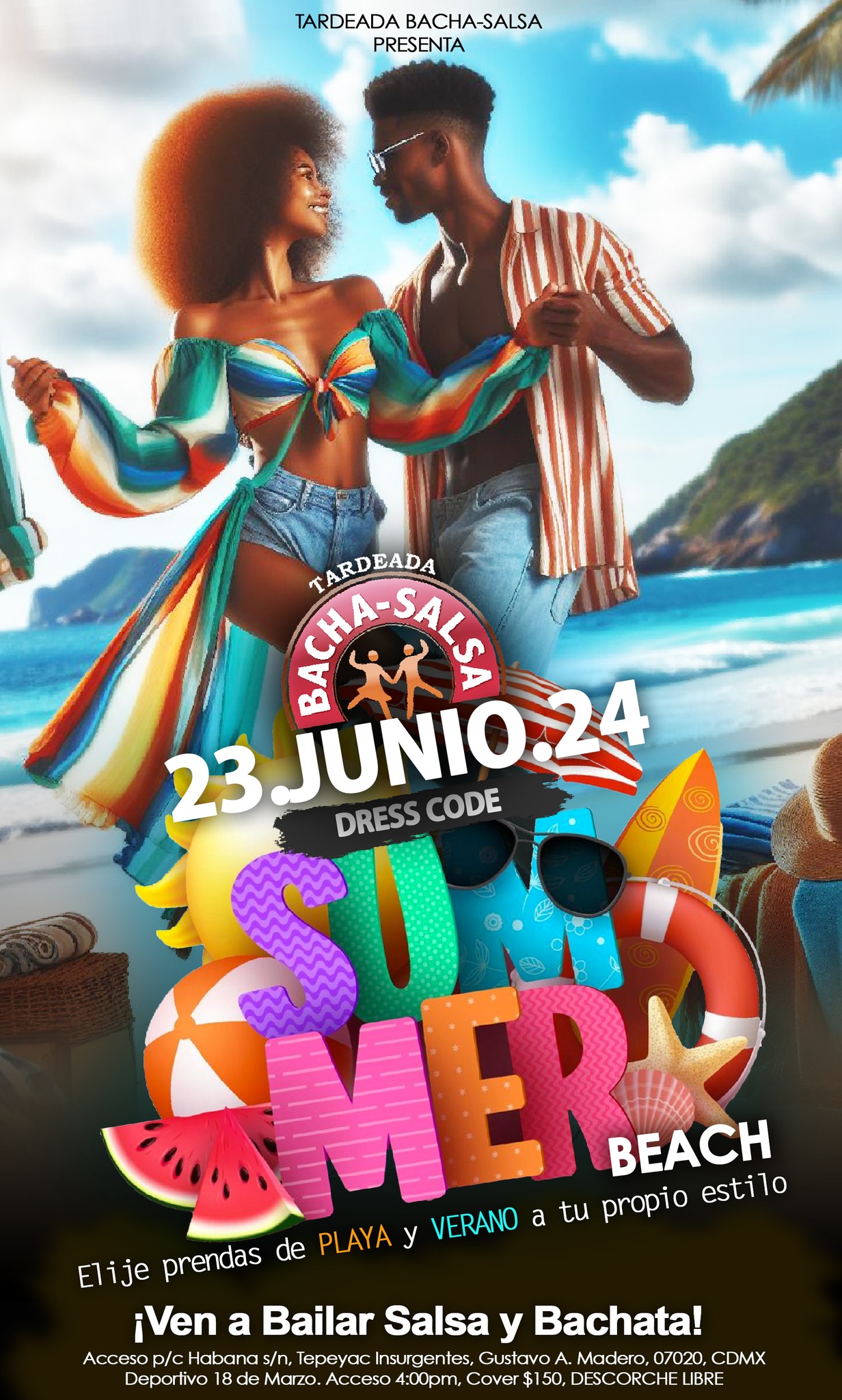 Tardeada Bacha-Salsa SUMMER BEACH 23 de JUNIO!!!