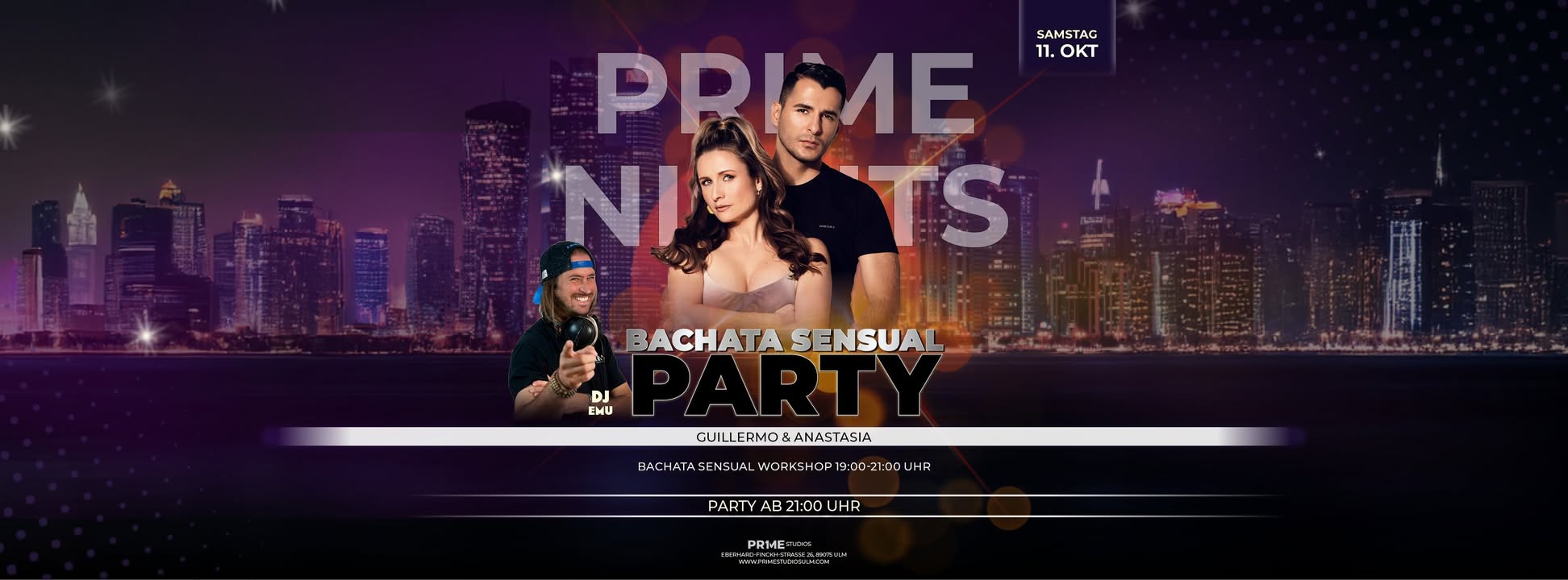 PRIME NIGHTS Bachata Workshops & Party Ulm