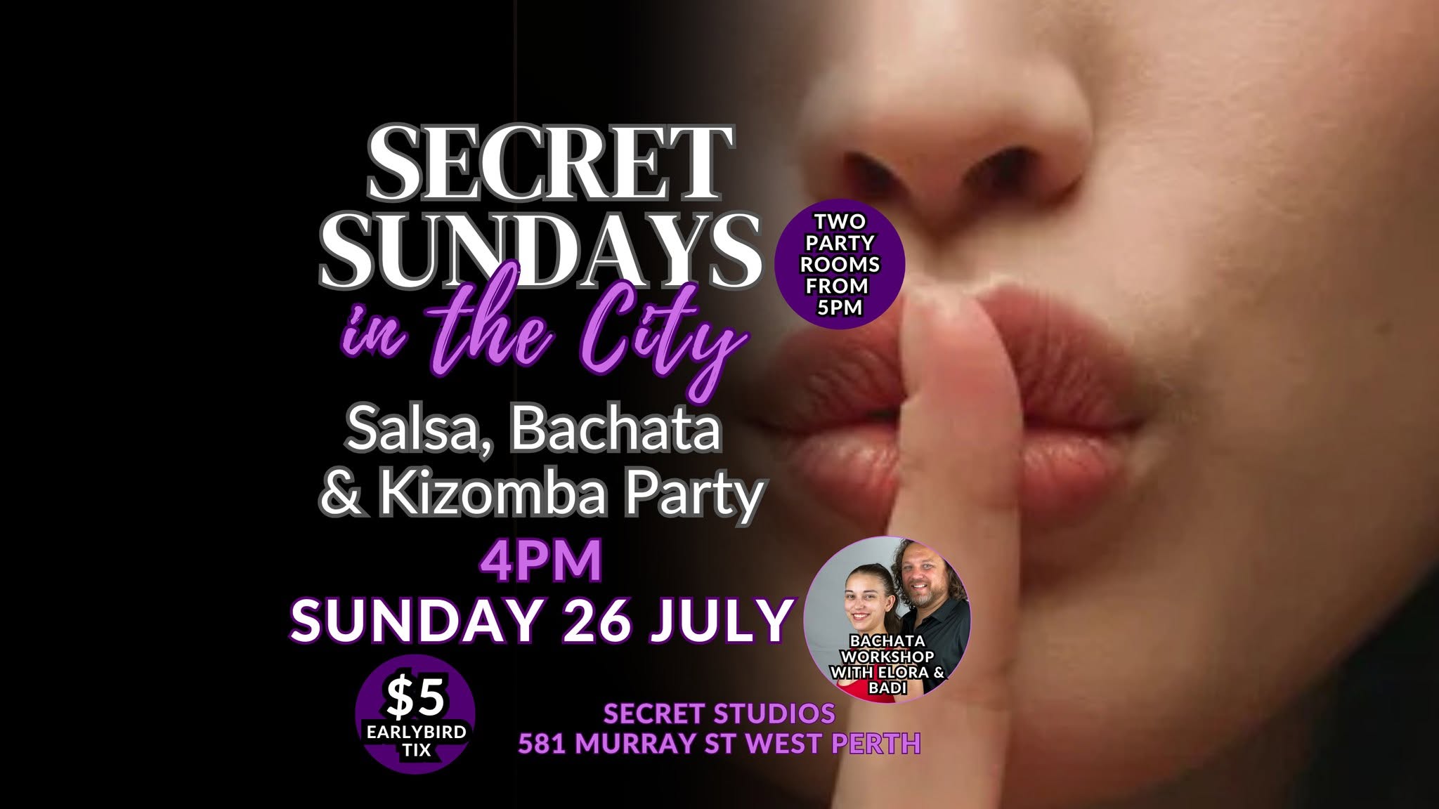 Secret Sundays in the City - Salsa, Bachata Kizomba