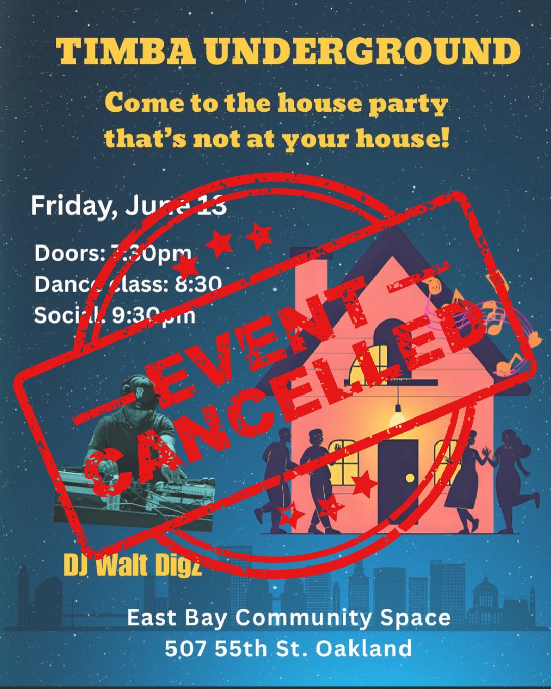 TIMBA UNDERGROUND - The house party that's not at your house.