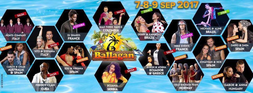 פסטיבל בלאגן 7-8-9 ספטמבר 2017 Ballagan Latin Festival