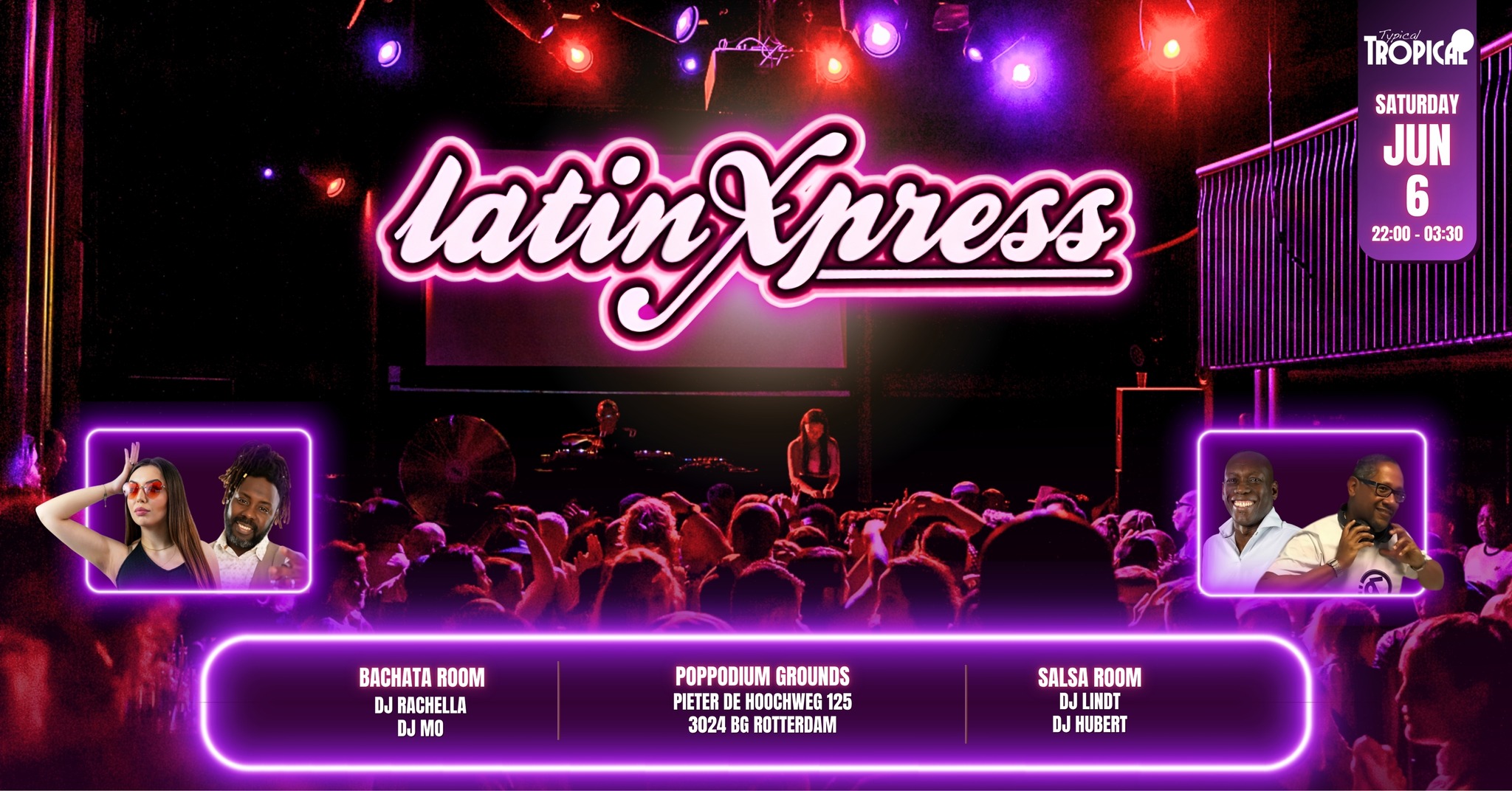 LatinXpress โข The best of Salsa & Bachata โข 2 rooms โข Saturday, June 6