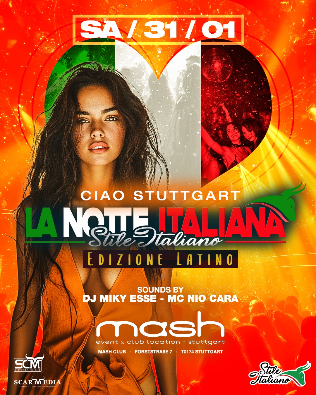 La Notte Italiana - 31.01. STUTTGART - Edizione Latino