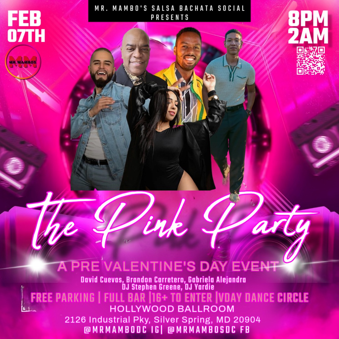 Mr. Mambo's ALL PINK Salsa Bachata Social