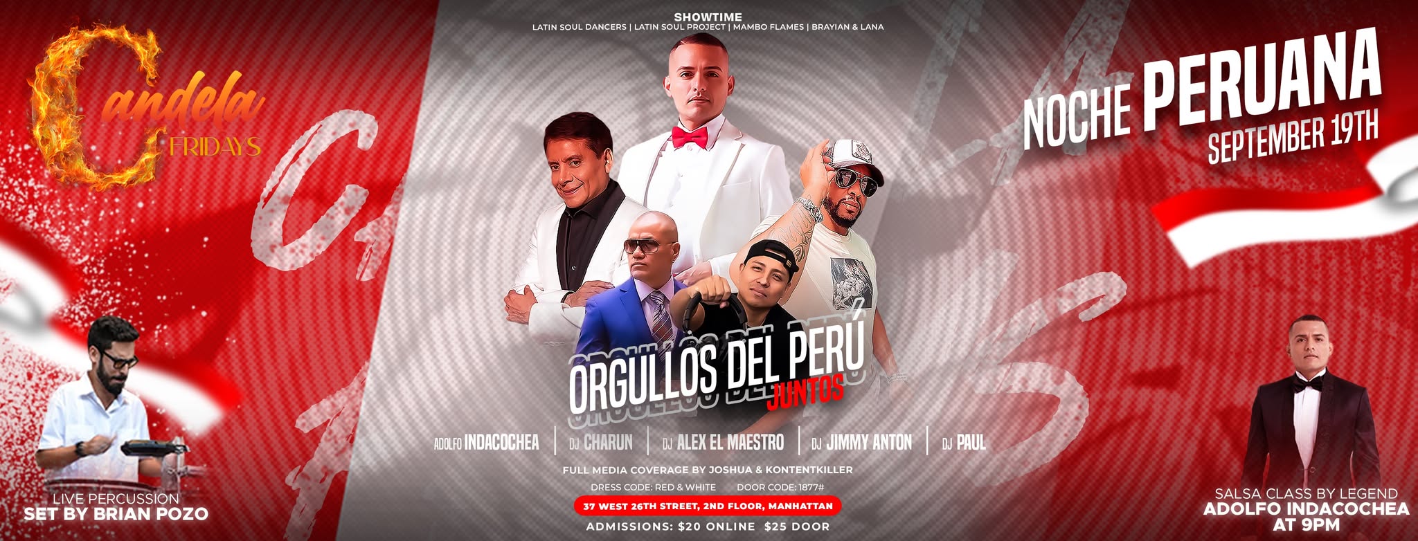CANDELA FRIDAYS NYC SEPTEMBER 19TH NOCHE PERUANA