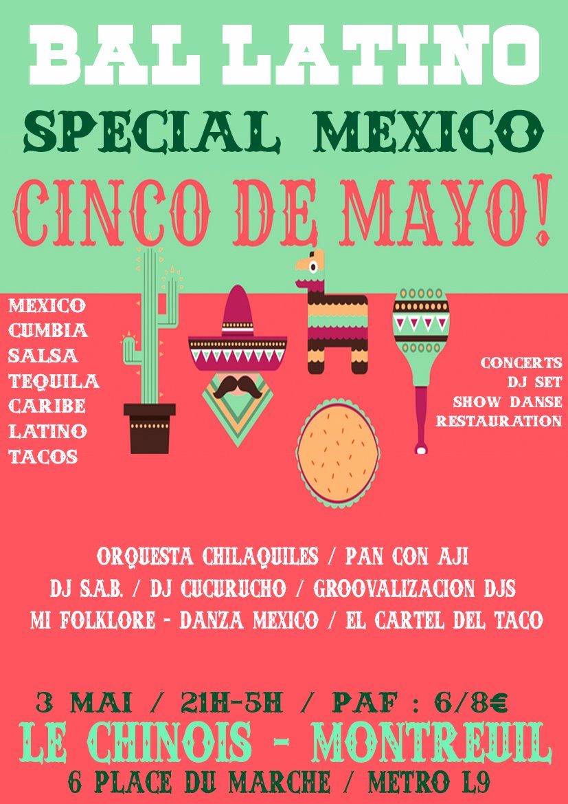 Bal Latino spécial México Cinco de Mayo !