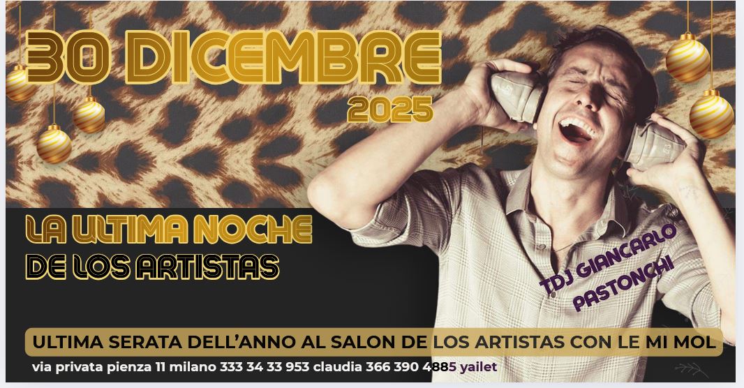 30 DICEMBRE milonga de los artistas tdj PASTONCHI vigilia di fine anno