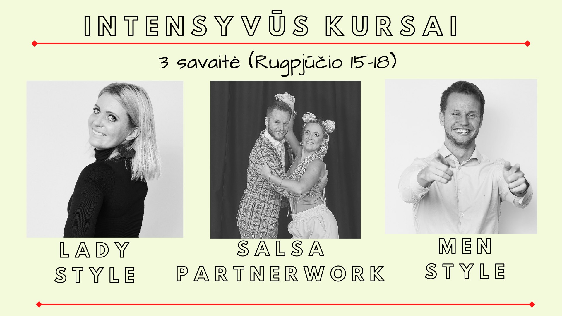 Intensyvūs kursai SALSA Lady Men Styling ir Salsa Partnerwork