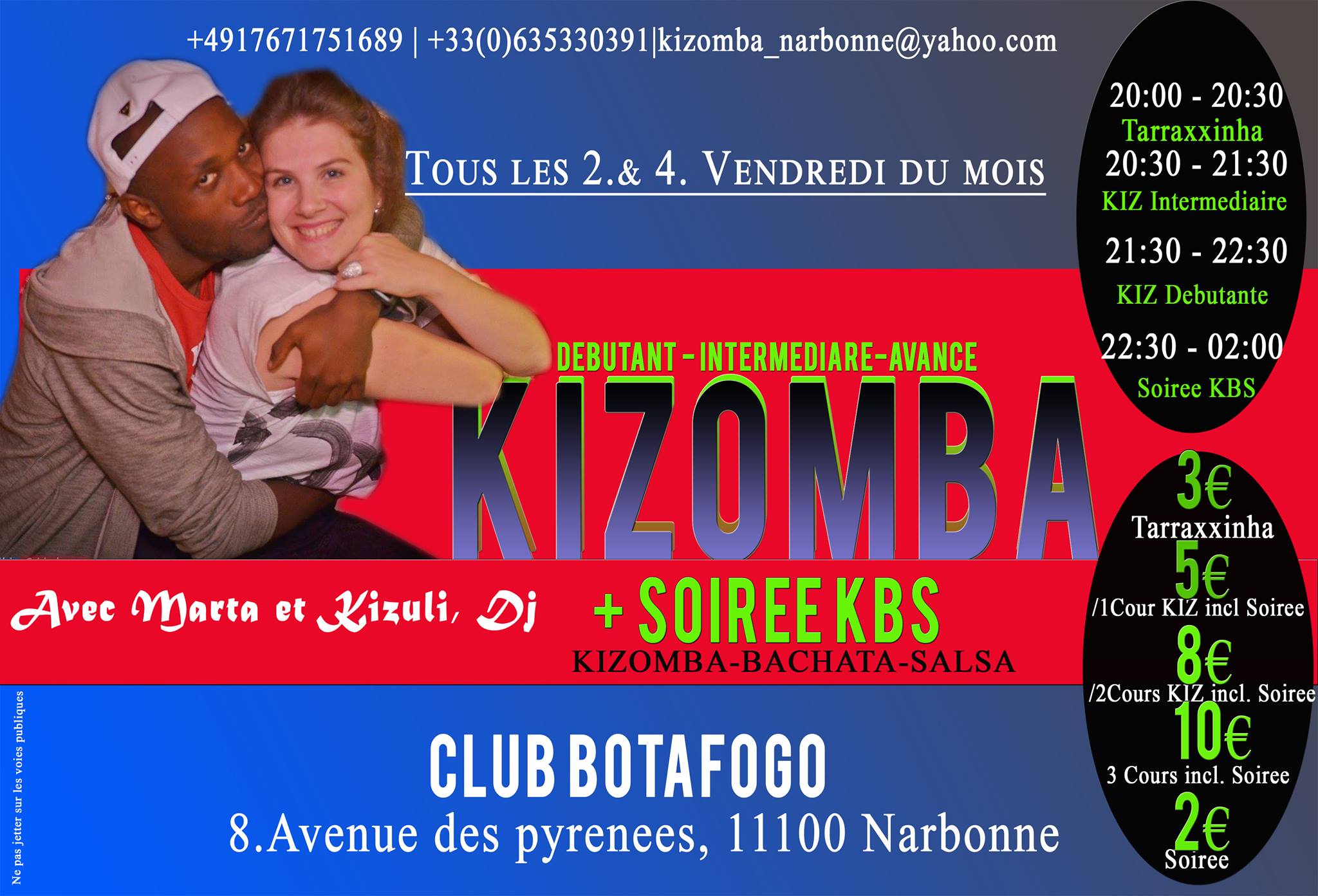 Kizomba & Tarraxa avec Marta & Kizuli