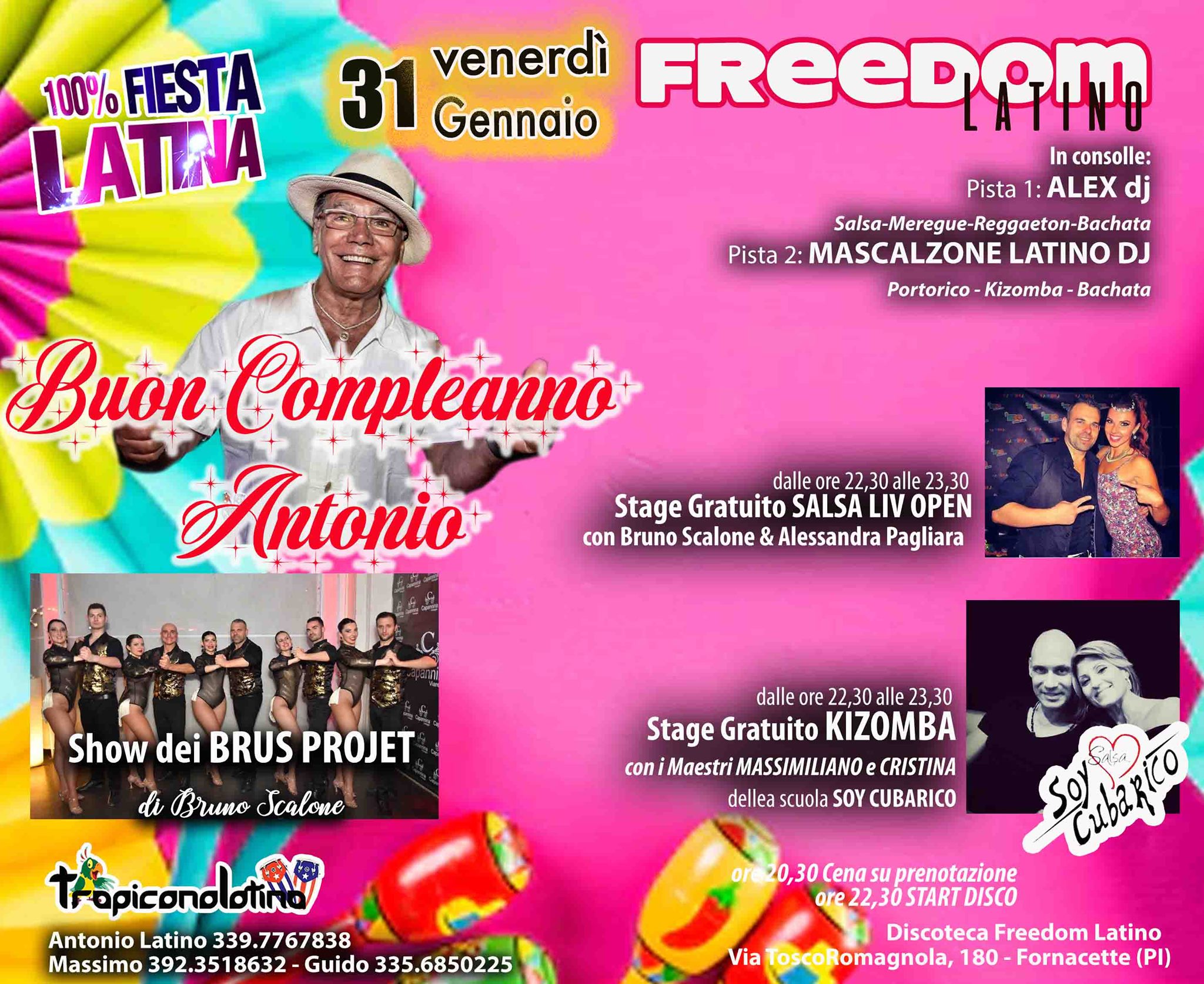 100% FestaLatina il venerdi del Freeedom