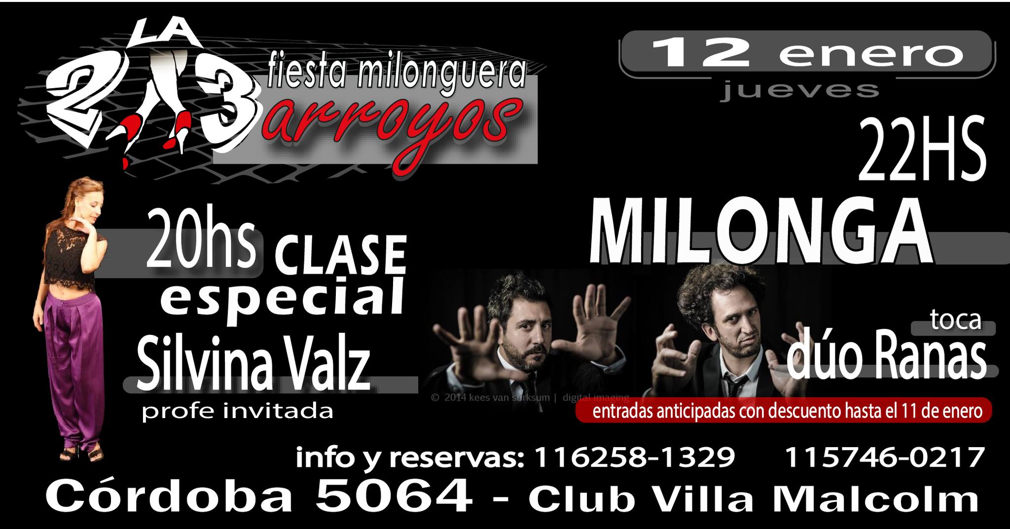La 2x3 Arroyos Fiesta Milonguera - Jueves 12 de enero