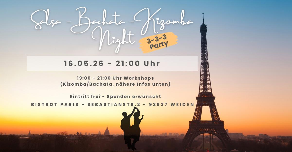 „Alors on danse“ die Salsaparty 333 Edition im Bistrot Paris Weiden