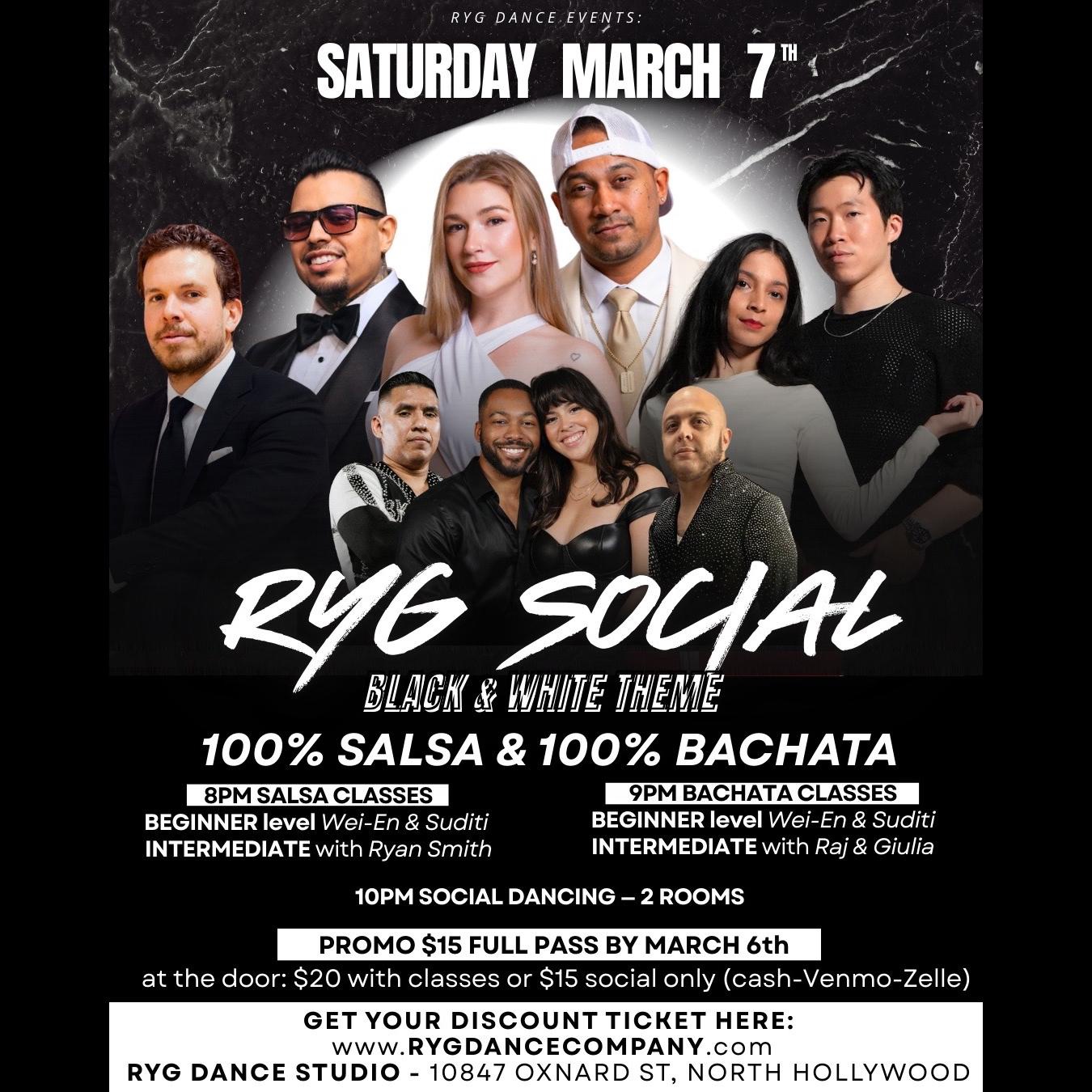 RYG SOCIAL BLACK & WHITE NIGHT