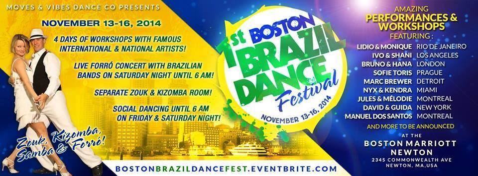 Let's go to 1st International Boston Brazilian Dance Festival! with Lambazouk USA!!