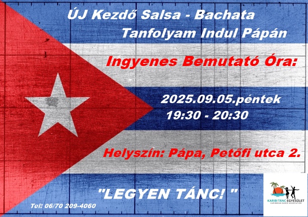 PÁPA "Új Kezdő Salsa-Bachata Tanfolyam" 2025.