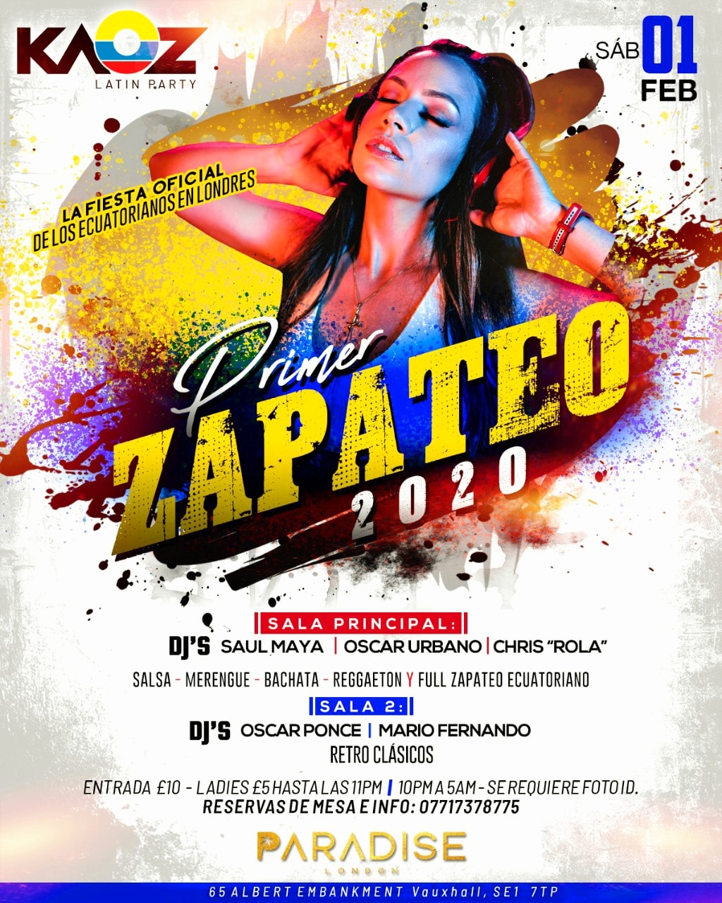 KAOZ "Primer Zapateo 2020" at Paradise Club