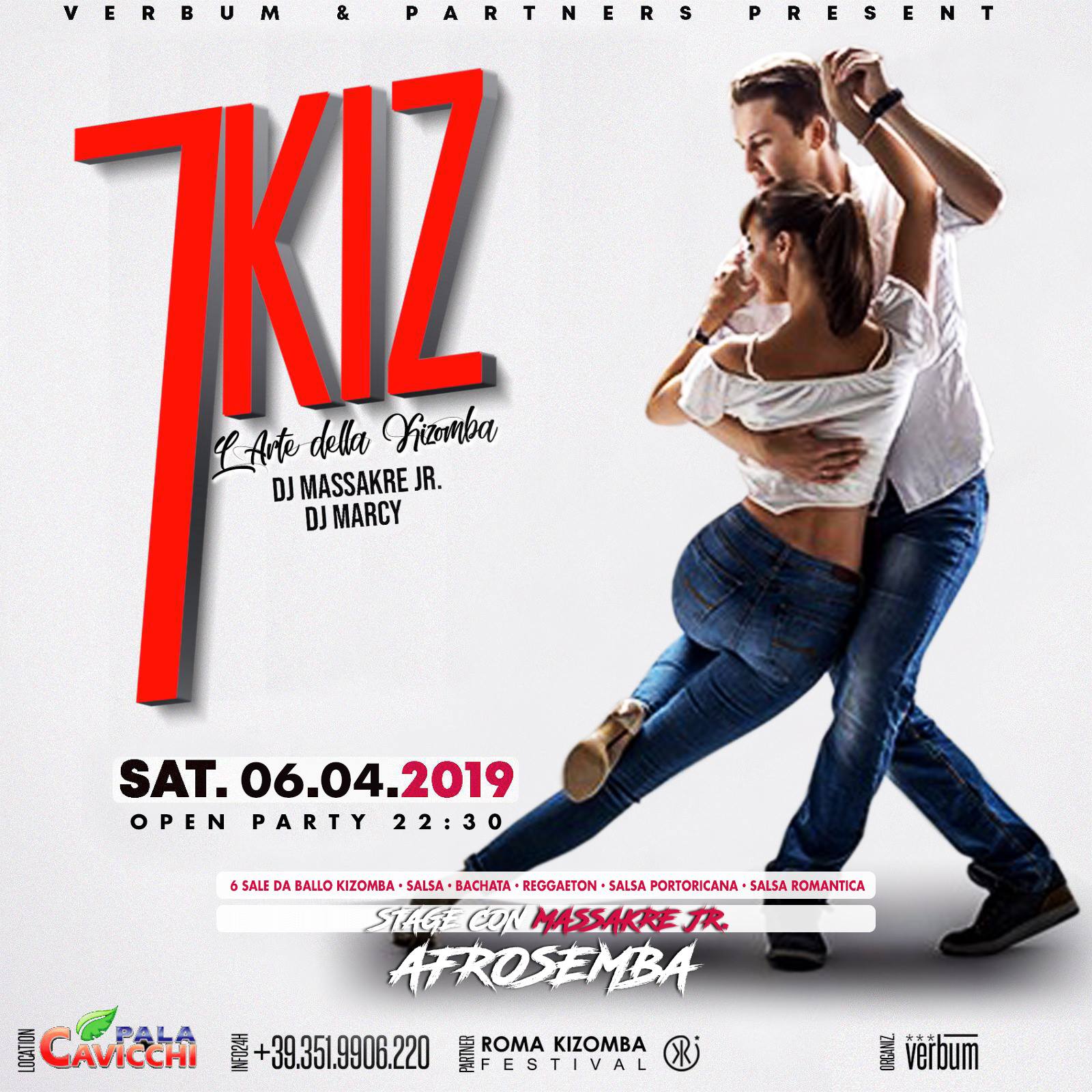7KIZ • L'Arte della Kizomba Sabato 06 Aprile 2019