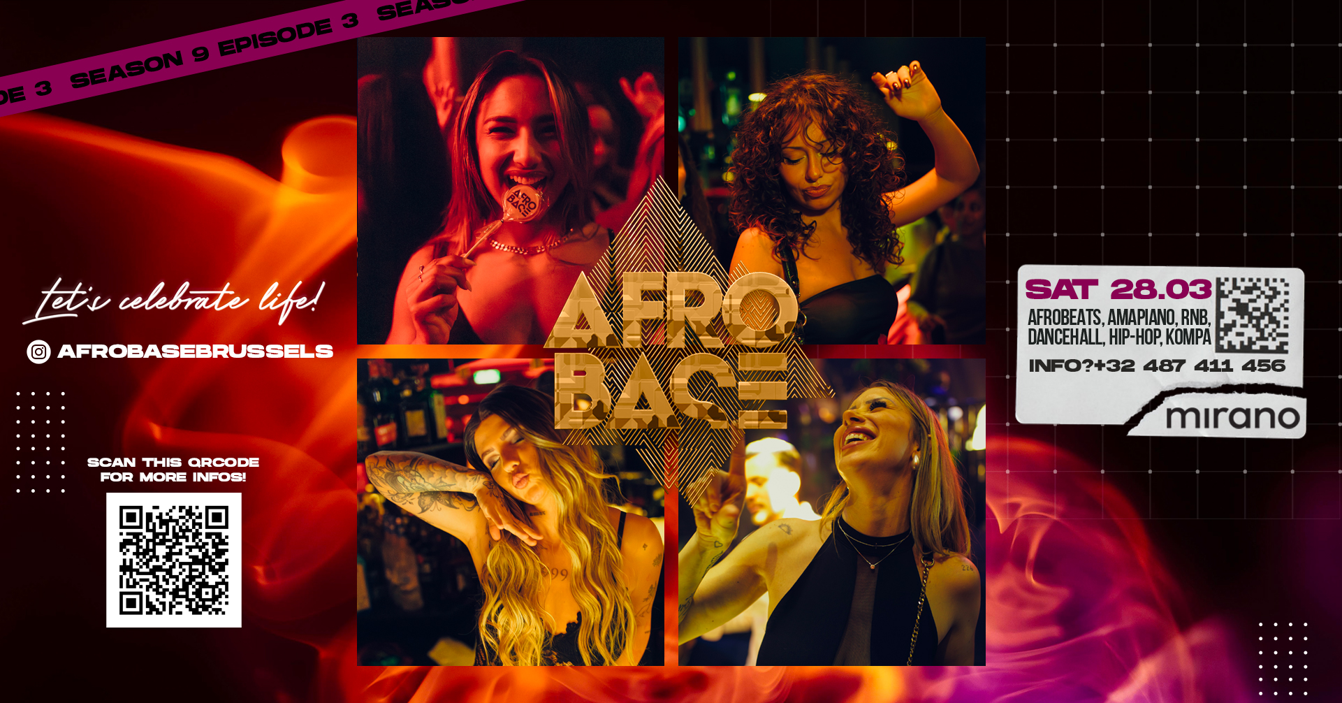 Afrobase • SAT 28.03 • MIRANO Brussels!