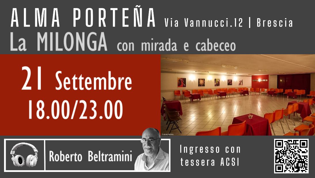 La Milonga con mirada e cabeceo